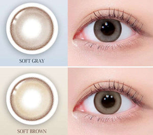 LensTown 1Day Odd I's Soft Gray (オッドアイ ソフト グレー ワンデー(10枚) — 1Day Odd I's Soft Gray (10p)) - Idol Karakon