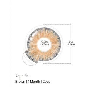 LensTown Aqua Fit Brown - Idol Karakon