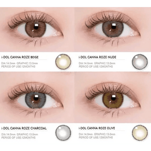 i - DOL Canna Roze Charcoal Gray 1枚入 - Idol Karakon