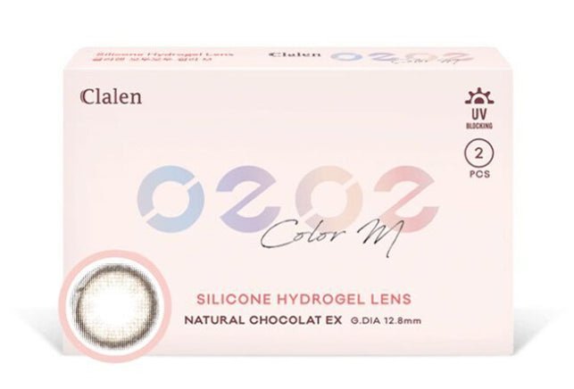 クラレン O2O2 ナチュラルショコラ EX (2枚入) — Clalen O2O2 Color M Natural Chocolat EX (2pcs) - Idol Karakon