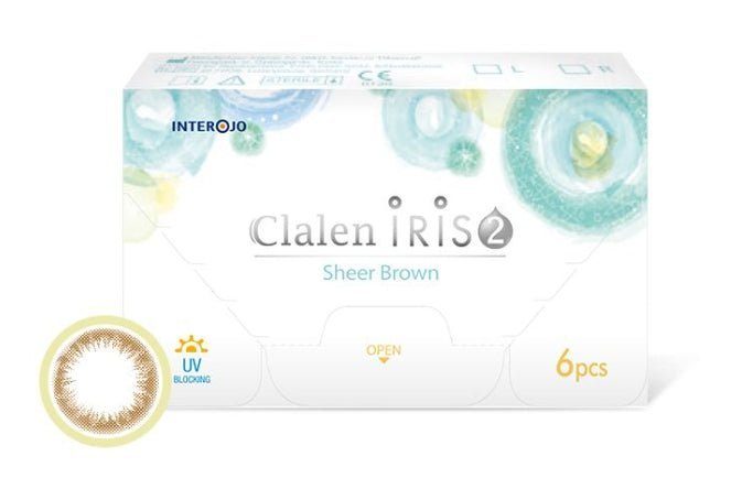 クラレン アイリス2 シアーブラウン (6枚入) — Clalen IRIS - 2 Sheer Brown (6pcs) - Idol Karakon