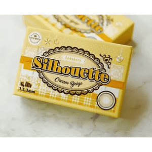 LensVery Silhouette2 Cream Beige Brown - Idol Karakon