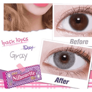 LensVery Silhouette Gray (10p) - Idol Karakon