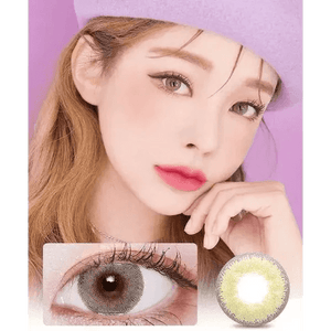 LensVery Silhouette Olive Brown (10p) - Idol Karakon