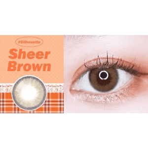 LensVery Silhouette2 Sheer Brown - Idol Karakon