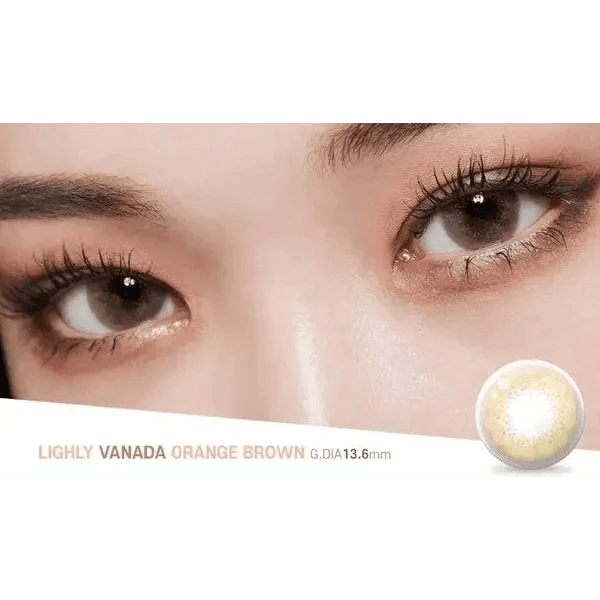 LensTown Lighly Vanada Orange Brown (20p) - Idol Karakon