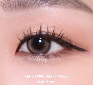 LensTown Odd I's M pure Light brown - Idol Karakon