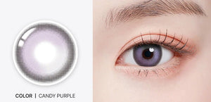 バブリーキャンディー パープルバイオレット トーリック — Romantea Bubbly Candy Purple Violet Toric - Idol Karakon