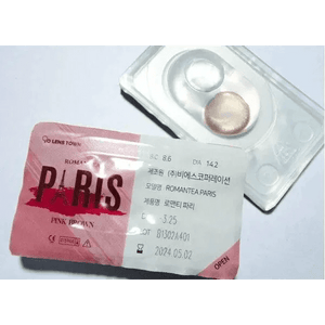 LensTown Romantea Paris Pink Brown - Idol Karakon