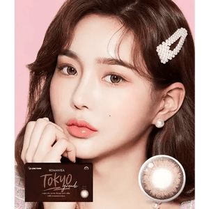 LensTown Romantea Tokyo Grande Peach Brown - Idol Karakon