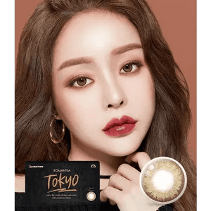 LensTown Romantea Tokyo Hazel Brown Toric - Idol Karakon