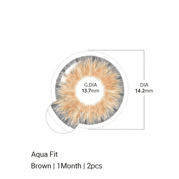 LensTown Aqua Fit Brown - Idol Karakon