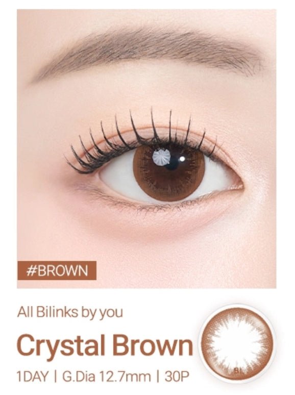 ラシェル クリスタルブラウン 30枚入 — LACELLE Crystal Brown (30p) - Idol Karakon