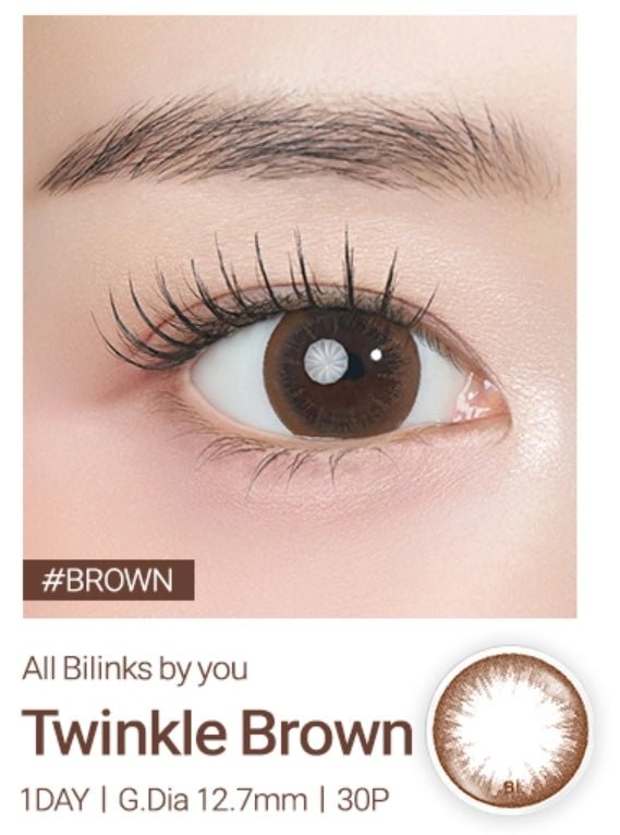 ラシェル トゥインクルブラウン 30枚入 — LACELLE Twinkle Brown (30p) - Idol Karakon