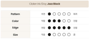 クラレン アイリス ジャズブラック (40枚入) — Clalen Iris 1Day Jazz Black (40pcs) - Idol Karakon