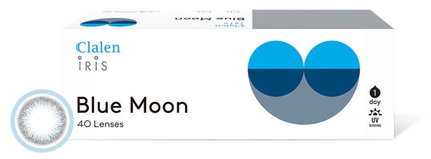 クラレン アイリス ブルームーン (40枚入) — Clalen Iris 1Day Blue Moon (40pcs) - Idol Karakon
