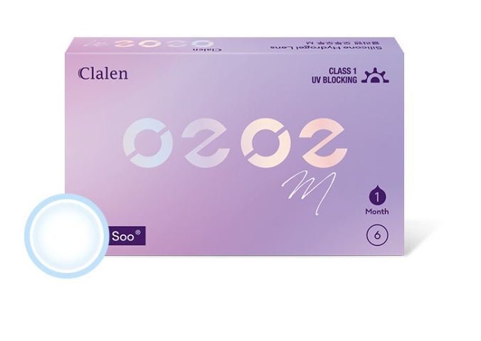 クラレン O2O2 M グラブスー クリア (6枚入) — Clalen O2O2 M Grab Soo Clear (6pcs) - Idol Karakon