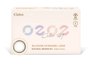 クラレン O2O2 ナチュラルブラウン EX (2枚入) — Clalen O2O2 Color M Natural Brown EX (2pcs) - Idol Karakon