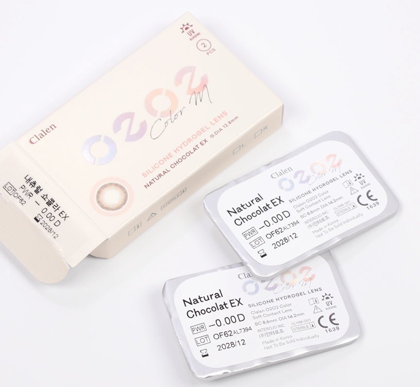 クラレン O2O2 ナチュラルショコラ EX (2枚入) — Clalen O2O2 Color M Natural Chocolat EX (2pcs) - Idol Karakon