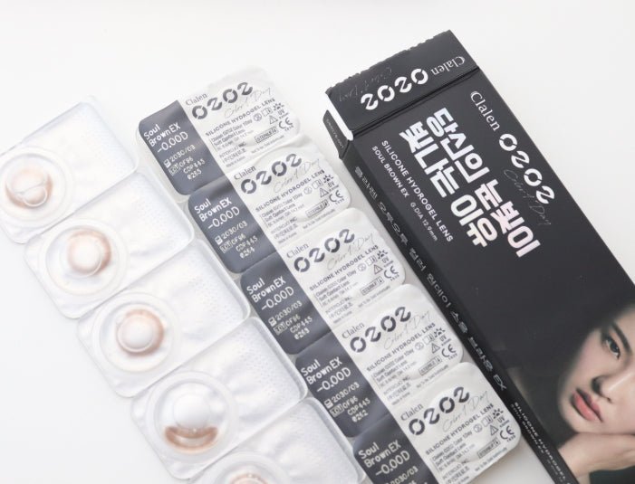クラレン O2O2 ソウルブラウン EX (10枚入) — Clalen O2O2 Color 1Day Limited Soul Brown EX (10pcs) - Idol Karakon