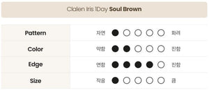 クラレン アイリス ソウルブラウン (40枚入) — Clalen Iris 1Day Soul Brown (40pcs) - Idol Karakon