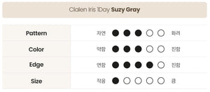 クラレン アイリス スジーグレー (30枚入) — Clalen Iris 1Day Suzy Gray (30pcs) - Idol Karakon