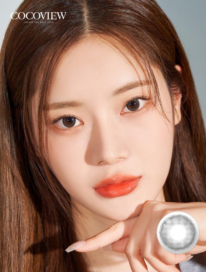 Cocoview クレセントグレー|韓国発ナチュラルグレーカラコン(2パック Cocoview クレセントグレー|韓国発ナチュラルグレーカラコン(2パック