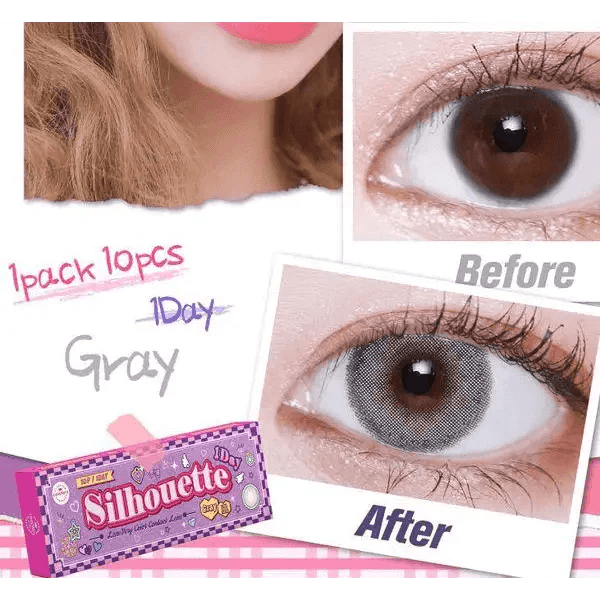 LensVery Silhouette Gray (10p) - Idol Karakon