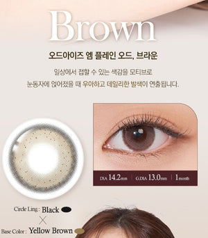 オッドアイ M プレーン オッド ブラウン — Odd I's M plain odd Brown - Idol Karakon