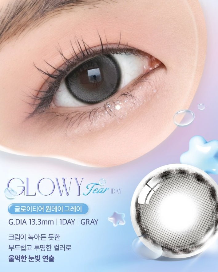 Glowy Tear ワンデー グレー[1箱20枚] Glowy Tear 1Day Gray (20p) - Idol Karakon