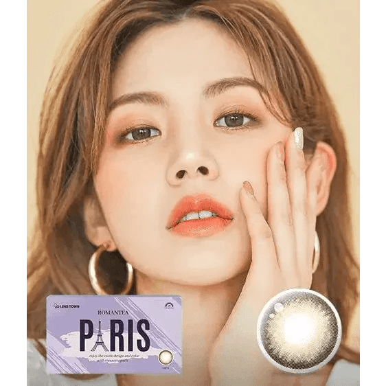 LensTown Romantea Paris Khaki Gray - Idol Karakon