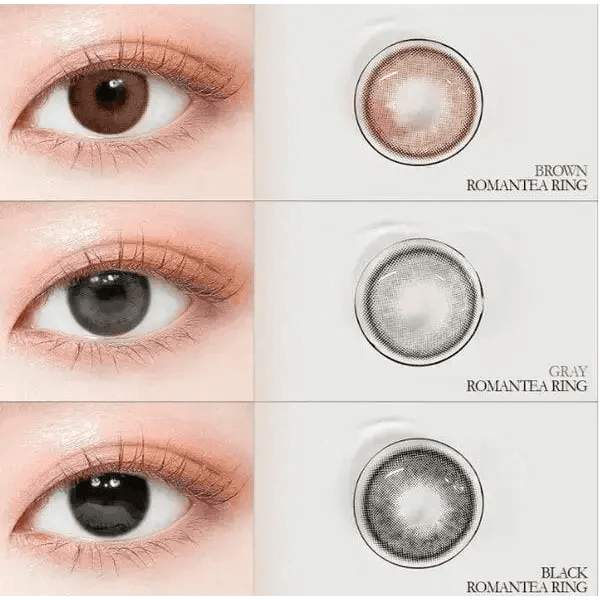 LensTown Romantea Ring 1Day Gray (10p) - Idol Karakon