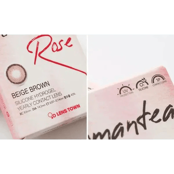 LensTown Romantea Rose Beige Brown - Idol Karakon
