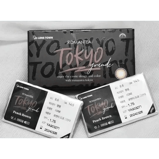 LensTown Romantea Tokyo Grande Peach Brown - Idol Karakon